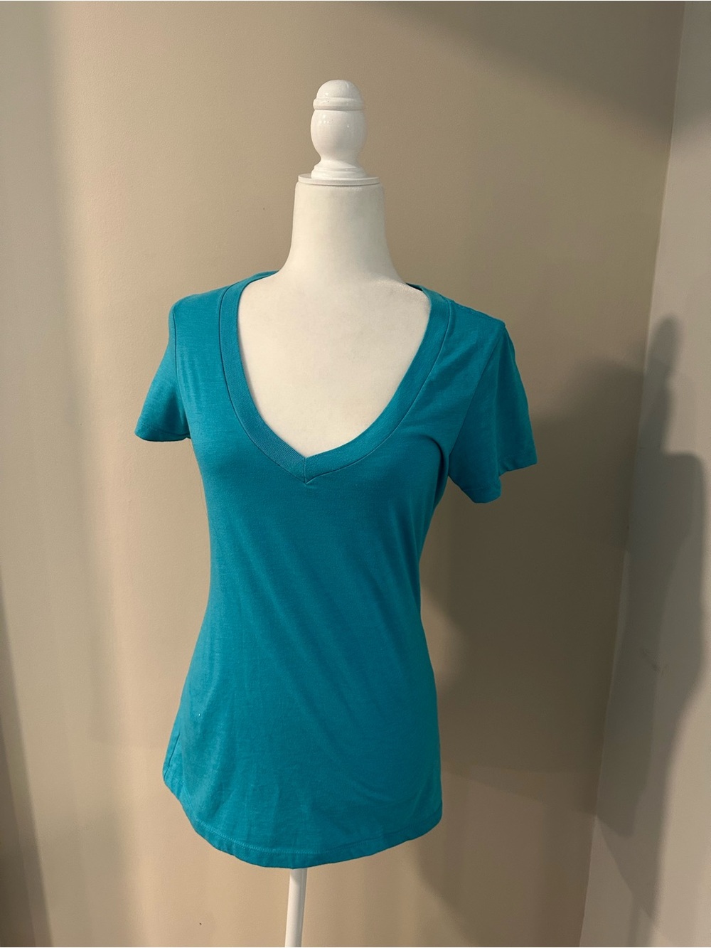 Next Level Apparel Teal V-Neck Short Sleeve Tee